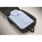 Mochila para portátil de RPET 600D con frontal rígido 15'' color negro vista fotografía