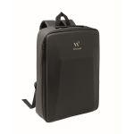 Mochila para portátil de RPET 600D con frontal rígido 15'' color negro vista principal