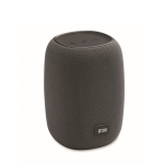 Altavoz inalámbrico recargable con cable USB-C con potencia de 8W color gris oscuro vista de impresión