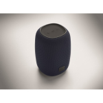 Altavoz inalámbrico recargable con cable USB-C con potencia de 8W color azul marino vista fotografía tercera vista