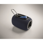Altavoz inalámbrico recargable con cable USB-C con potencia de 8W color azul marino vista fotografía septima vista