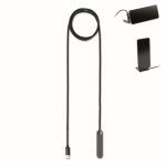 Cable de 1 metro tipo USB-C para carga y transferencia de datos 60W color negro