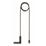 Cable de 1 metro tipo USB-C para carga y transferencia de datos 60W color negro segunda vista