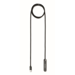 Cable de 1 metro tipo USB-C para carga y transferencia de datos 60W color negro vista principal