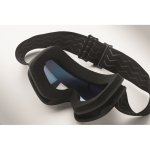 Gafas de esquí de lente espejada con protección UV400 y antirrayaduras color azul vista fotografía sexta vista