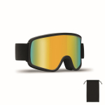 Gafas de esquí de lente espejada con protección UV400 y antirrayaduras color naranja