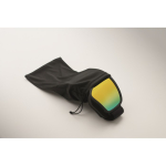 Gafas de esquí de lente espejada con protección UV400 y antirrayaduras color naranja vista fotografía cuarta vista
