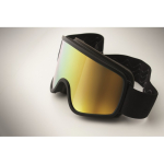 Gafas de esquí de lente espejada con protección UV400 y antirrayaduras color naranja vista fotografía quinta vista