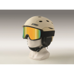 Gafas de esquí de lente espejada con protección UV400 y antirrayaduras color naranja vista fotografía