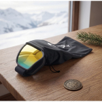 Gafas de esquí de lente espejada con protección UV400 y antirrayaduras color naranja segunda vista bodegón 2