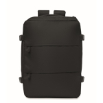 Mochila de cabina extensible de RPET 600D con múltiples bolsillos 20L color negro segunda vista