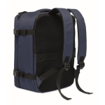 Mochila de cabina extensible de RPET 600D con múltiples bolsillos 20L color azul tercera vista