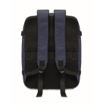 Mochila de cabina extensible de RPET 600D con múltiples bolsillos 20L color azul cuarta vista