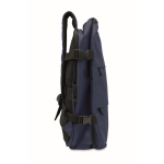 Mochila de cabina extensible de RPET 600D con múltiples bolsillos 20L color azul