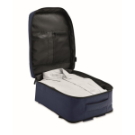 Mochila de cabina extensible de RPET 600D con múltiples bolsillos 20L color azul