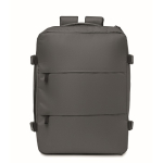 Mochila de cabina extensible de RPET 600D con múltiples bolsillos 20L color gris oscuro