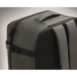 Mochila de cabina extensible de RPET 600D con múltiples bolsillos 20L color gris oscuro vista fotografía sexta vista
