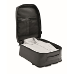 Mochila de cabina extensible de RPET 600D con múltiples bolsillos 20L color gris oscuro