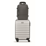 Mochila de cabina extensible de RPET 600D con múltiples bolsillos 20L color gris oscuro