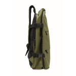 Mochila de cabina extensible de RPET 600D con múltiples bolsillos 20L color verde militar