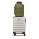 Mochila de cabina extensible de RPET 600D con múltiples bolsillos 20L color verde militar