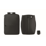 Mochila de viaje de RPET 600D con bolsa de vacío y bomba incluida 18L color negro tercera vista