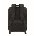 Mochila de viaje de RPET 600D con bolsa de vacío y bomba incluida 18L color negro cuarta vista