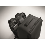 Mochila de viaje de RPET 600D con bolsa de vacío y bomba incluida 18L color negro vista fotografía quinta vista