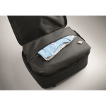 Mochila de viaje de RPET 600D con bolsa de vacío y bomba incluida 18L color negro vista fotografía