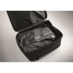 Mochila de viaje de RPET 600D con bolsa de vacío y bomba incluida 18L color negro vista fotografía