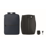 Mochila de viaje de RPET 600D con bolsa de vacío y bomba incluida 18L color azul marino tercera vista