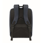 Mochila de viaje de RPET 600D con bolsa de vacío y bomba incluida 18L color azul marino cuarta vista