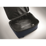 Mochila de viaje de RPET 600D con bolsa de vacío y bomba incluida 18L color azul marino vista fotografía octava vista