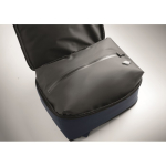 Mochila de viaje de RPET 600D con bolsa de vacío y bomba incluida 18L color azul marino vista fotografía