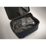Mochila de viaje de RPET 600D con bolsa de vacío y bomba incluida 18L color azul marino vista fotografía