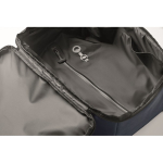 Mochila de viaje de RPET 600D con bolsa de vacío y bomba incluida 18L color azul marino vista fotografía