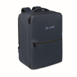 Mochila de viaje de RPET 600D con bolsa de vacío y bomba incluida 18L color azul marino vista principal