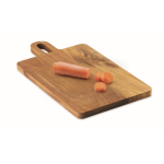 Tabla de madera de acacia con asa para cortar y servir en el día a día color madera segunda vista