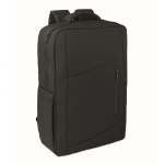 Mochila de RPET con revestimiento de PU para portátil de hasta 15'' color negro