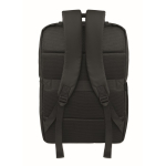 Mochila de RPET con revestimiento de PU para portátil de hasta 15'' color negro cuarta vista