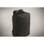 Mochila de RPET con revestimiento de PU para portátil de hasta 15'' color negro vista fotografía quinta vista