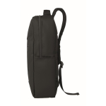 Mochila de RPET con revestimiento de PU para portátil de hasta 15'' color negro