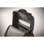 Mochila de RPET con revestimiento de PU para portátil de hasta 15'' color azul vista fotografía sexta vista