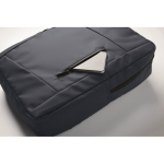 Mochila de RPET con revestimiento de PU para portátil de hasta 15'' color azul vista fotografía