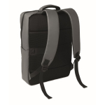 Mochila de RPET con revestimiento de PU para portátil de hasta 15'' color gris oscuro segunda vista