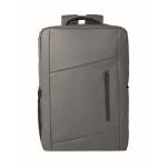 Mochila de RPET con revestimiento de PU para portátil de hasta 15'' color gris oscuro tercera vista