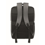 Mochila de RPET con revestimiento de PU para portátil de hasta 15'' color gris oscuro cuarta vista