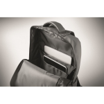 Mochila de RPET con revestimiento de PU para portátil de hasta 15'' color gris oscuro vista fotografía sexta vista