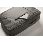 Mochila de RPET con revestimiento de PU para portátil de hasta 15'' color gris oscuro vista fotografía