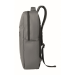 Mochila de RPET con revestimiento de PU para portátil de hasta 15'' color gris oscuro